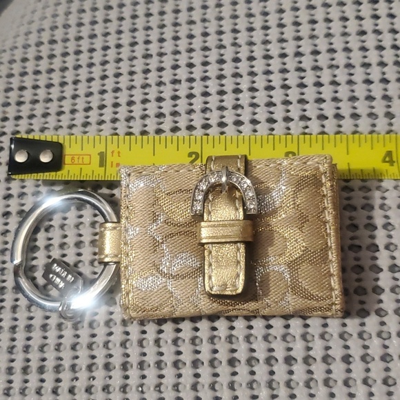 Coach Other - Coach Gold-toned Photo Album Keychain*